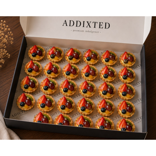 ADDIXTED TART & PASTRIES - MINI FRUIT TART 25PCS