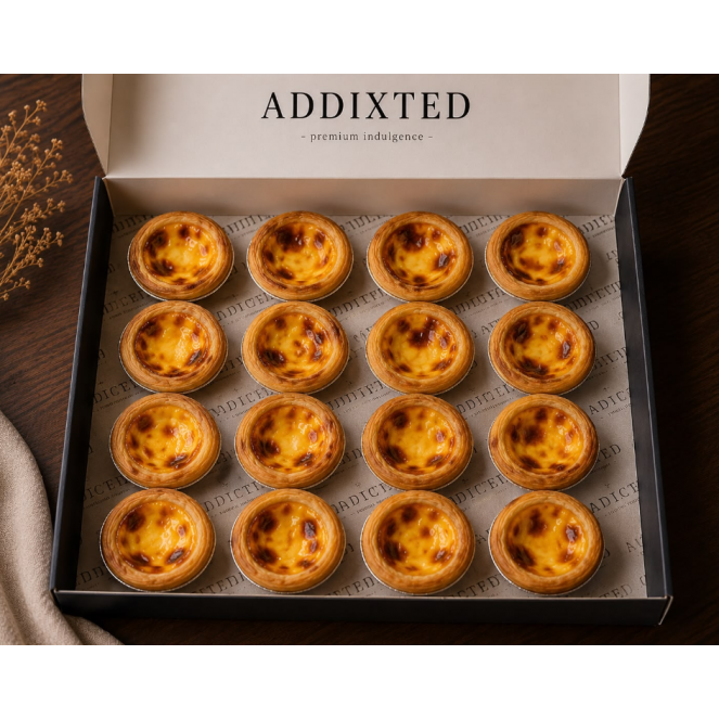 ADDIXTED TART & PASTRIES - PORTUGUESE EGG TART 16PCS
