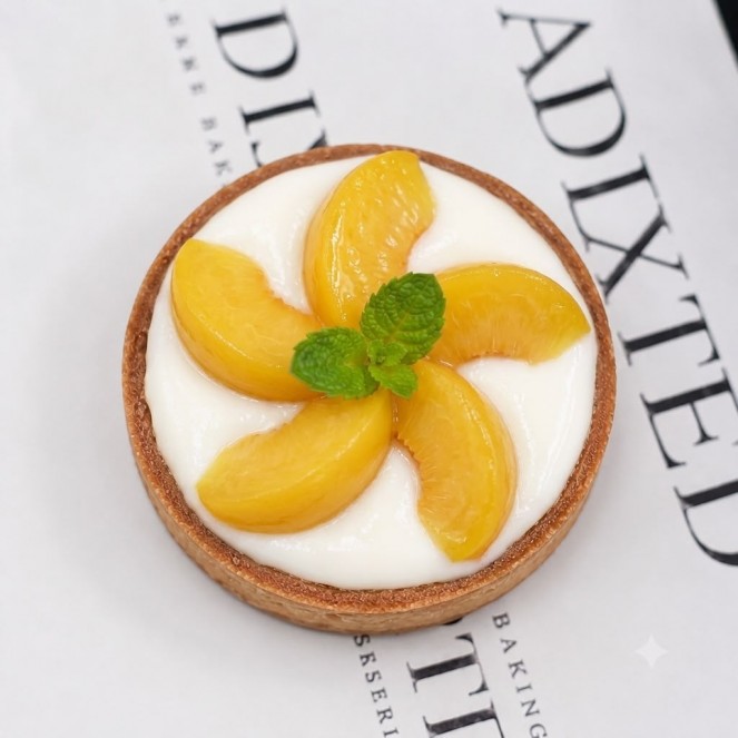 ADDIXTED FRENCH FRUIT TART [PEACH] 4PCS
