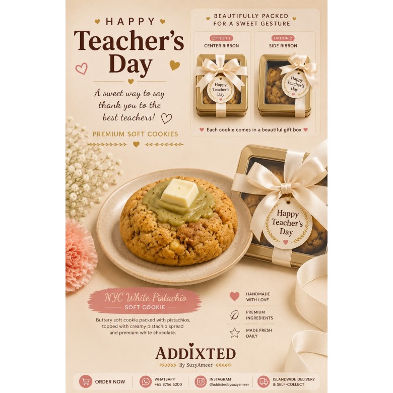 [STANDARD] LIMITED TEACHER'S DAY GIFT NYC WHITE PISTACHIO