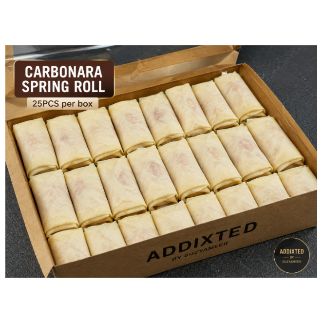 ADDIXTED SAVOURIES - CARBONARA SPRING ROLL 25PCS