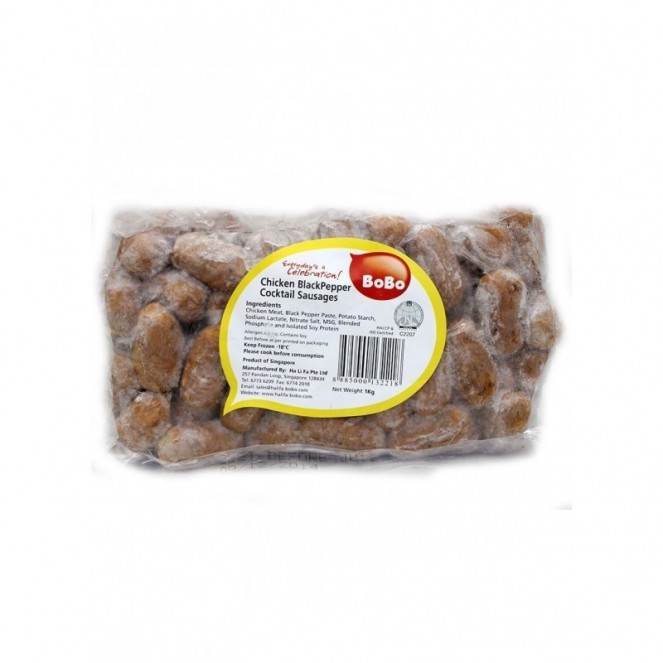 Bobo Chicken Blackpepper Cocktail Sausages 1kg