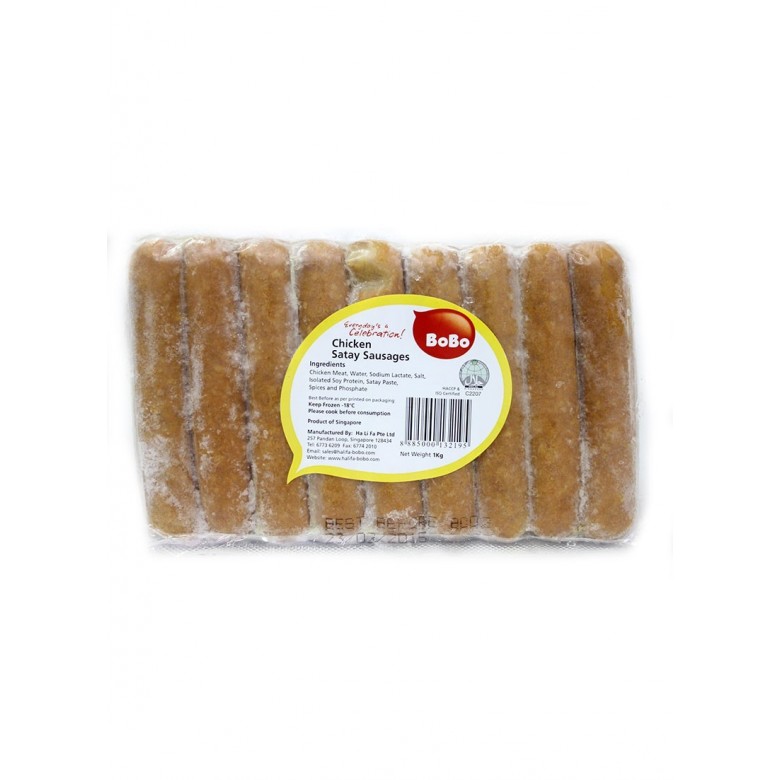 Bobo Chicken Satay Sausages 1kg
