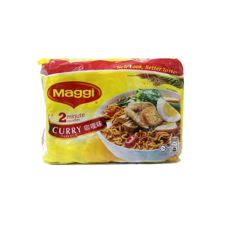 Maggi Curry Flavour Instant Noodle (5x79g)