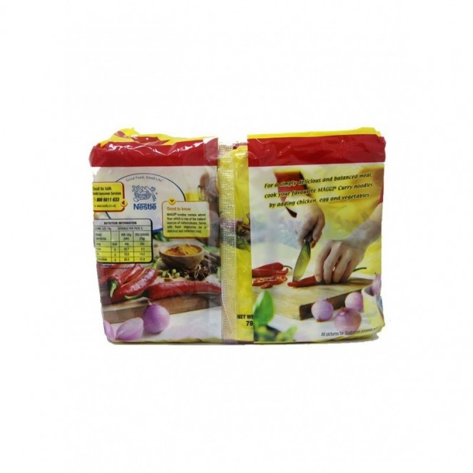 Maggi Curry Flavour Instant Noodle (5x79g)