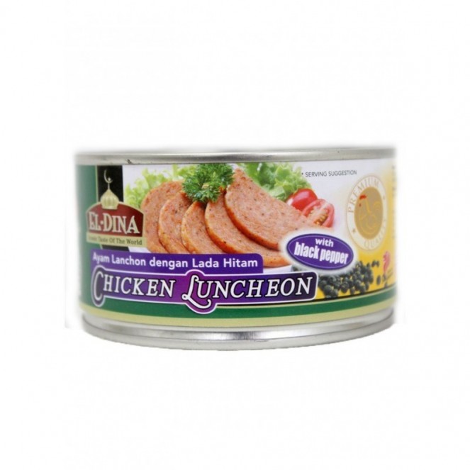 El-Dina Chicken Luncheon Black Pepper 340g