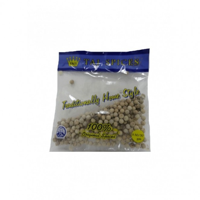TAJ White Pepper (Lada Putih) 30g