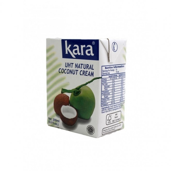Kara Uht Natural Coconut Cream 200ml