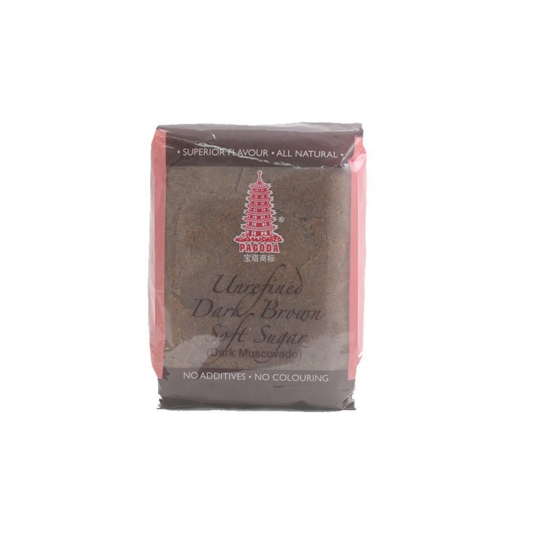 Pagoda Unrefined Dark Brown Soft Sugar (Dark Muscovado) 500g