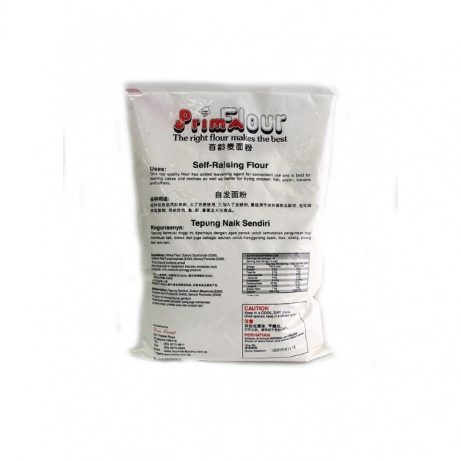 Prima Flour Self Raising Flour 1kg Net.