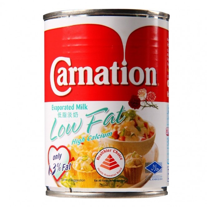 Carnation Evaporated Milk Low Fat High Calcium 405g