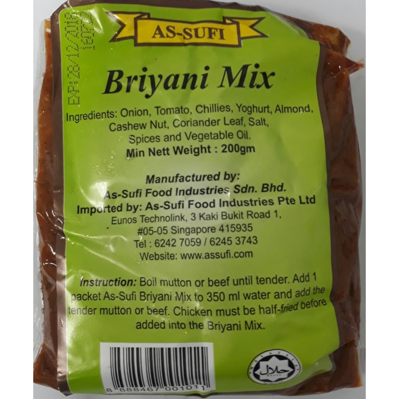 As-Sufi Briyani Mix 200g
