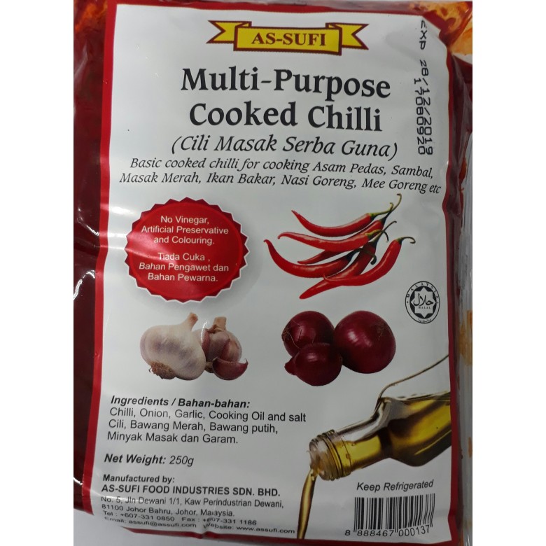 As-Sufi Multi-Purpose Cooked Chilli 250g
