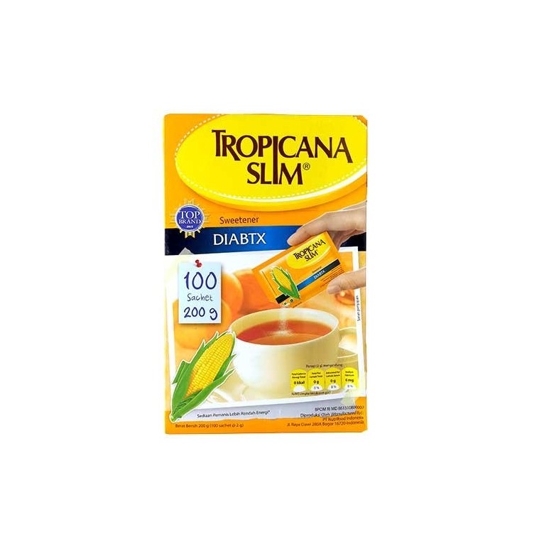 Tropicana Slim Sweetener Diabtx 100 Sachet 200g