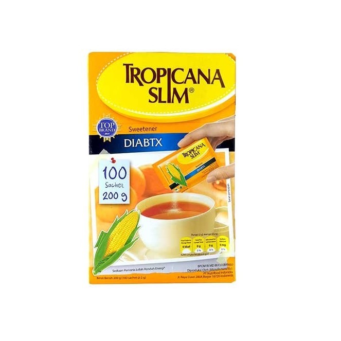 Tropicana Slim Sweetener Diabtx 100 Sachet 200g