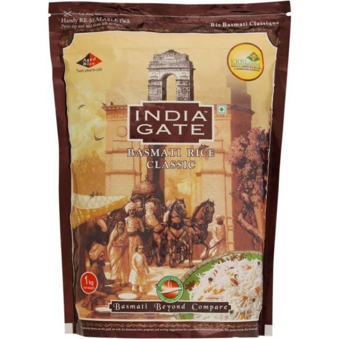 India Gate Basmati Rice Classic 1kg