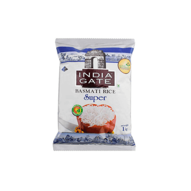INDIA GATE BASMATI RICE SUPER 1KG