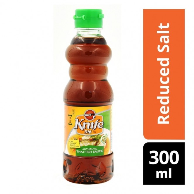 KNIFE AUTHENTIC THAI FISH SAUCE 300ML REDUCED SALT