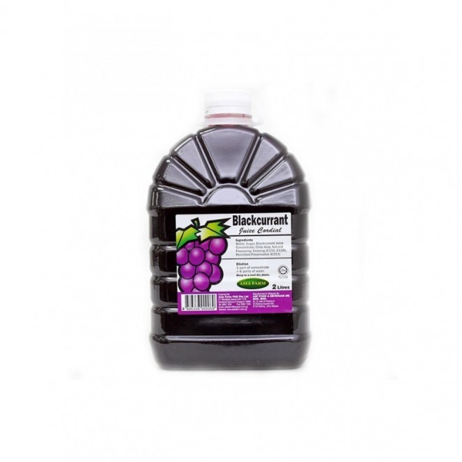 Asia Farm Blackcurrant Juice Cordial 2L