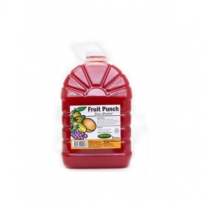 Asia Farm Fruit Punch Juice Cordial 2L