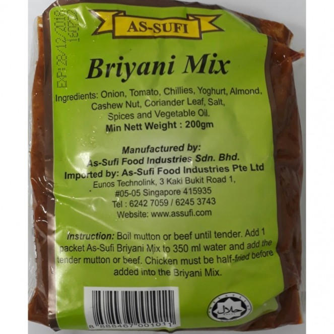 As-Sufi Briyani Mix 200g