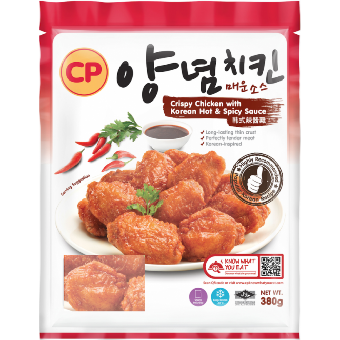 CP Crispy Chicken With Korean Hot & Spicy Sauce 380g
