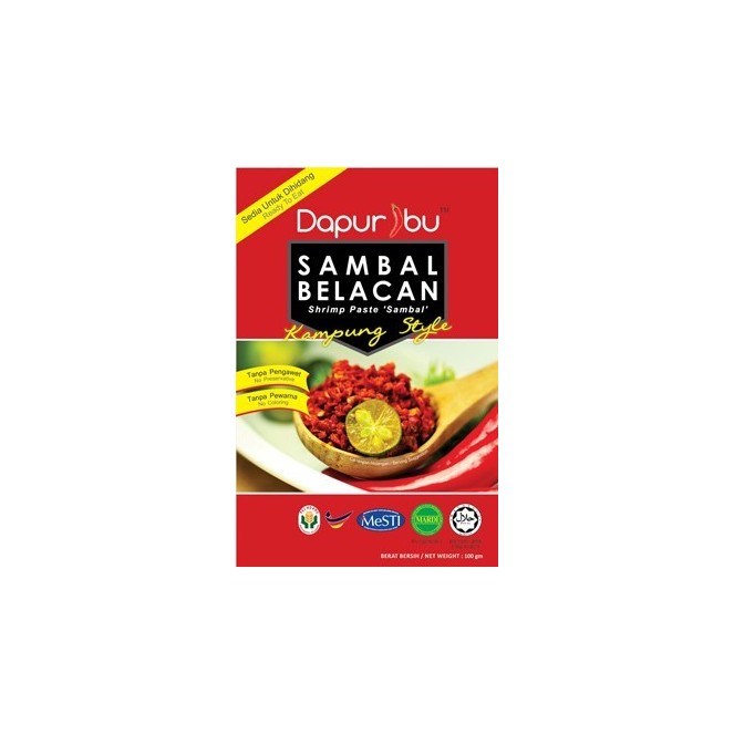 Dapur Ibu Sambal Belacan Kampung Style 100g