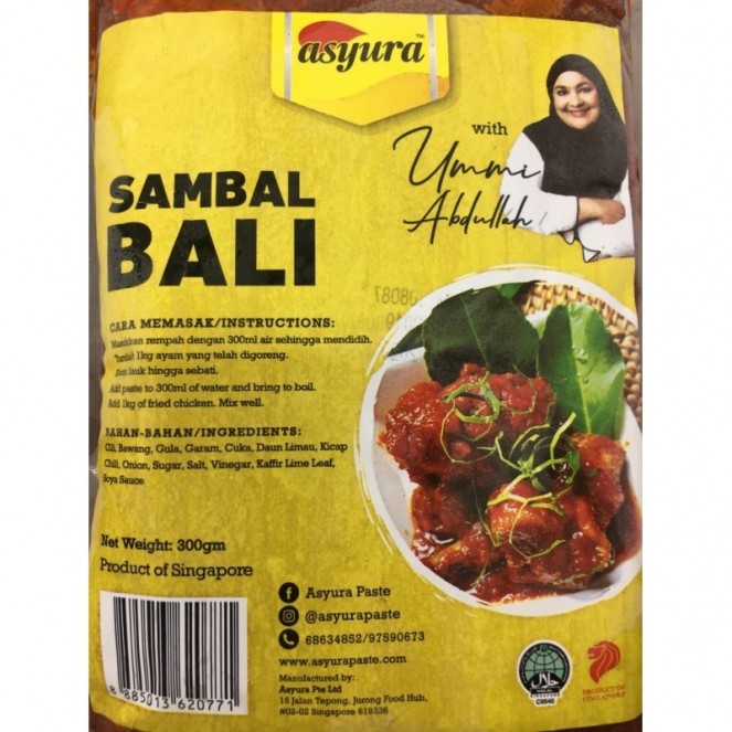 Asyura Ummi Abdullah Sambal Bali 300g