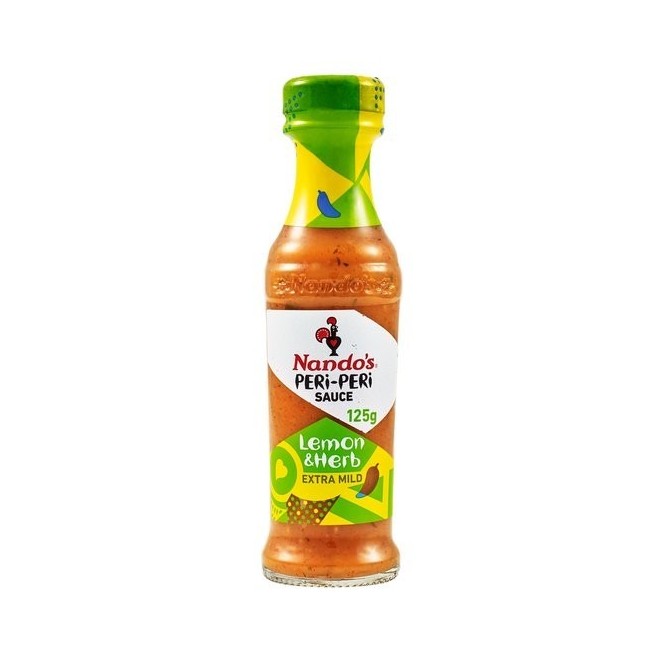 NANDO'S PERI PERI SAUCE LEMON & HERB EXTRA MILD 125G
