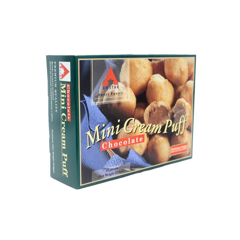 Amstar Mini Cream Puff Chocolate 215g