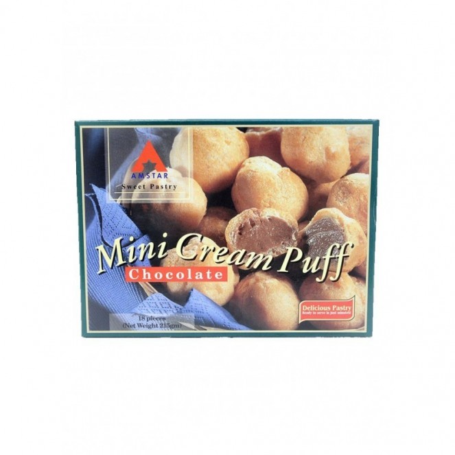 Amstar Mini Cream Puff Chocolate 215g