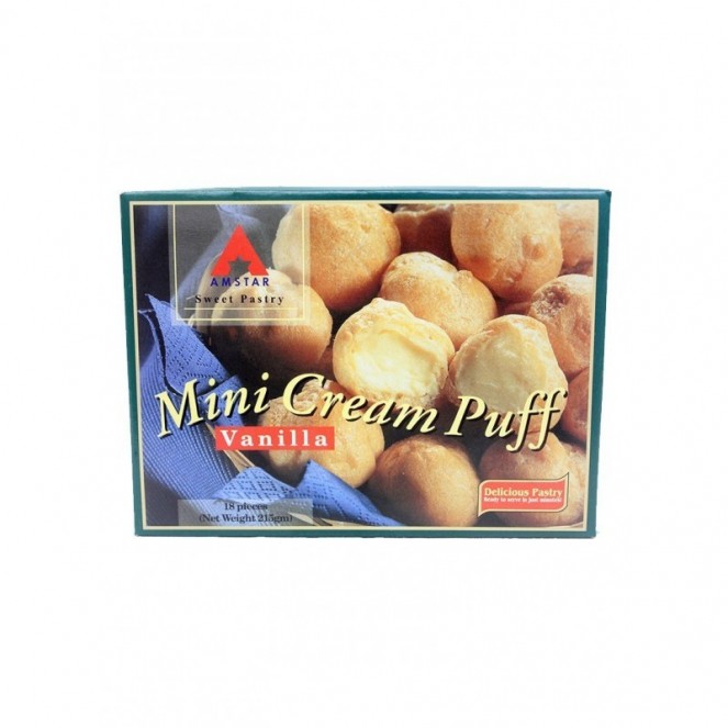 Amstar Mini Cream Puff Vanilla 215g