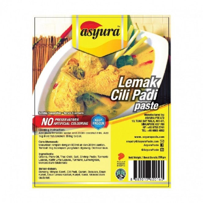Asyura Lemak Cili Padi Paste 280g