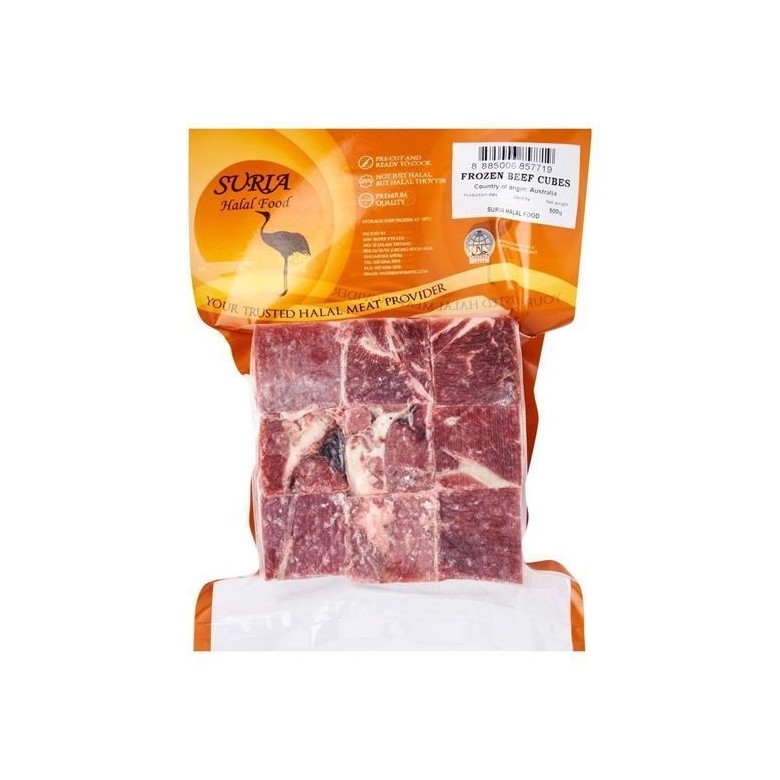 Suria Frozen Beef Cubes 500g