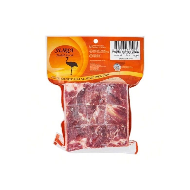 Suria Frozen Mutton Cubes 500g