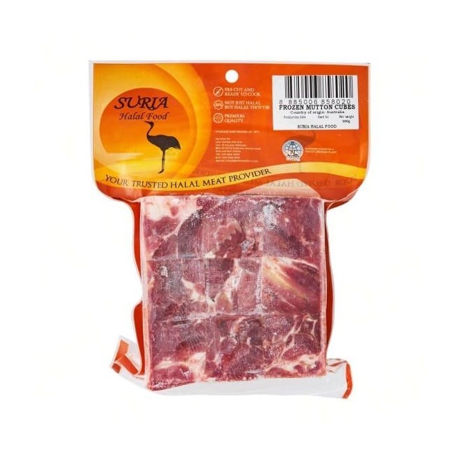 Suria Frozen Mutton Cubes 500g