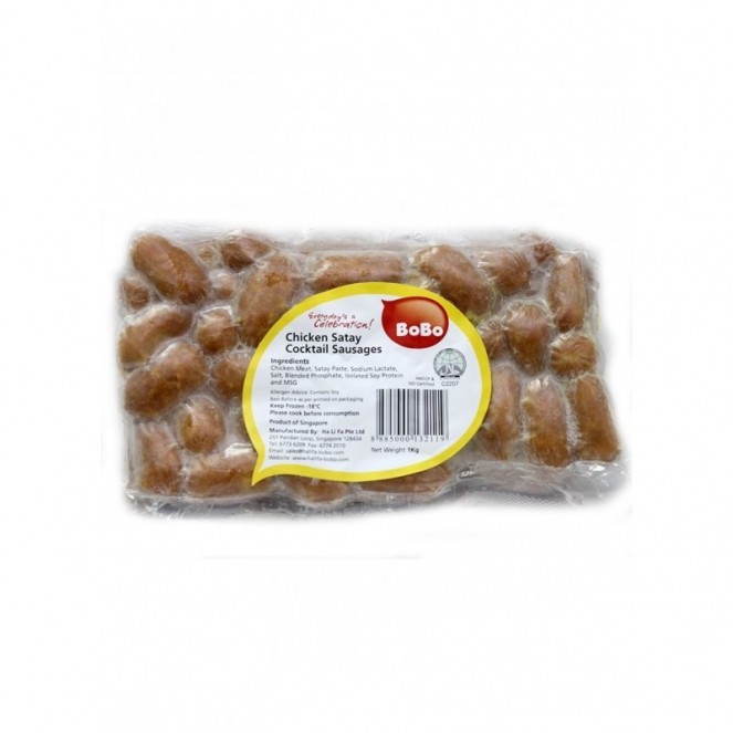 Bobo Chicken Satay Cocktail Sausages 1kg