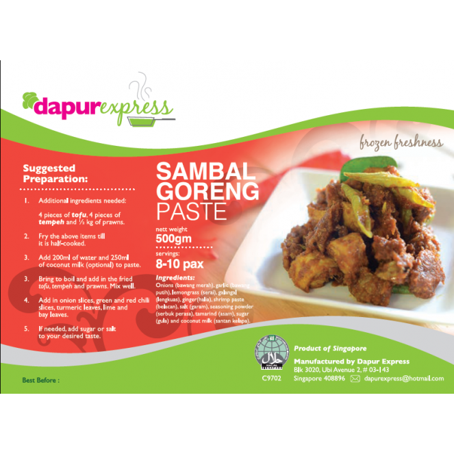 Dapurexpress Sambal Goreng Paste 500g