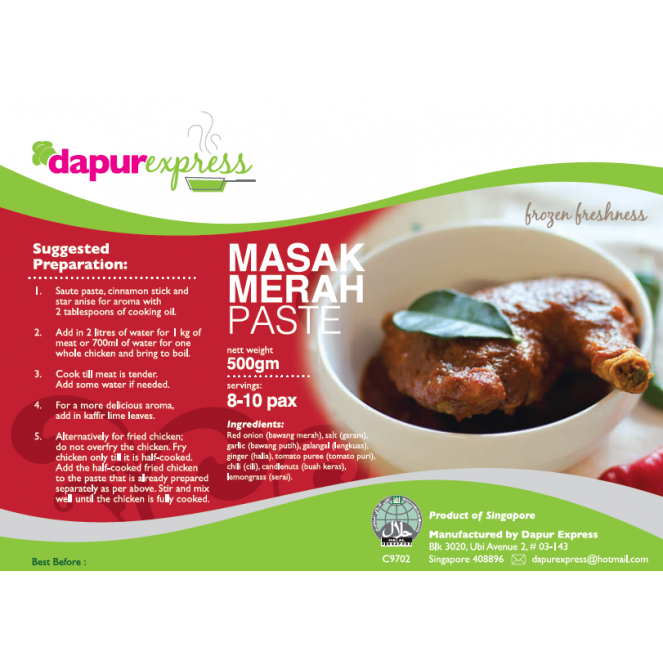 Dapurexpress Masak Merah Paste 500g