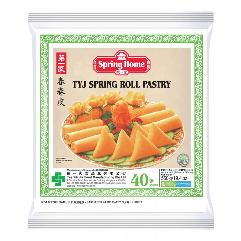 Spring Home TYJ Spring Roll Pastry 40 Sheets (215mm)