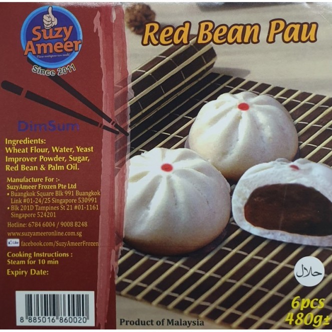 SuzyAmeer Red Bean Pau 6pcs