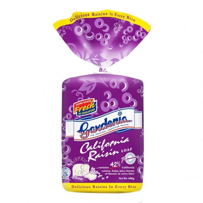 Gardenia California Raisin Loaf 400g