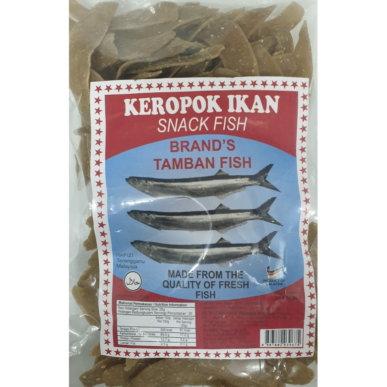 Keropok Ikan Tamban (Medium Cut) 450g