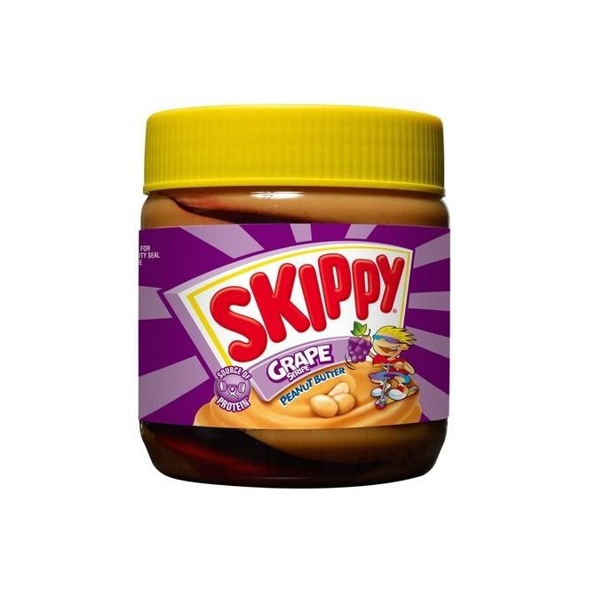 Skippy Grape Stripe Peanut Butter 350g