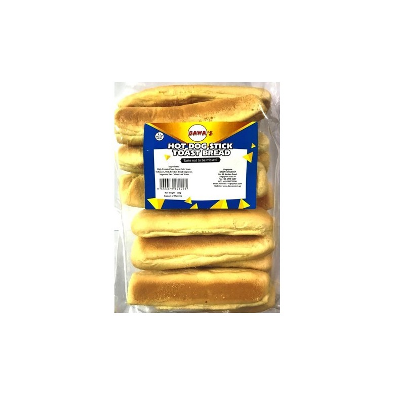 Bawa's Hot Dog Stick Toast Bread 150g