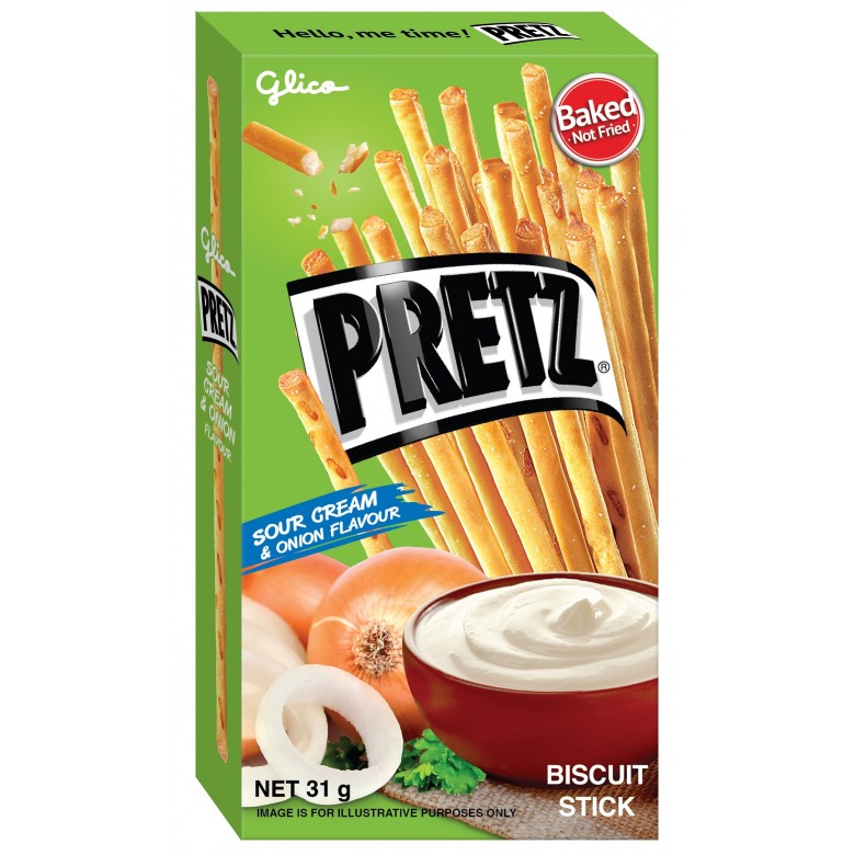 Glico Pretz Sour Cream & Onion Flavour 31g