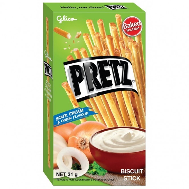 Glico Pretz Sour Cream & Onion Flavour 31g