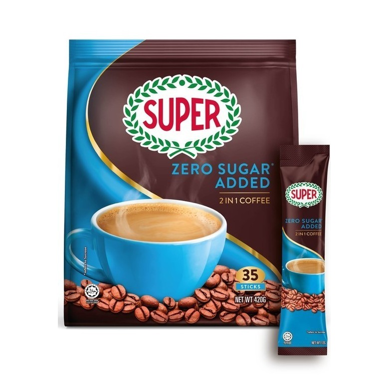 Super Zero Sugar Added 2In1 Coffee 35 Sticks