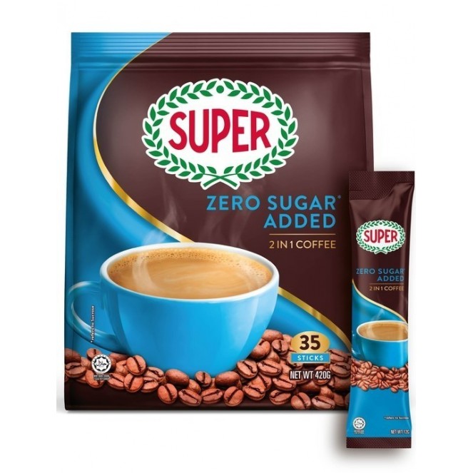 Super Zero Sugar Added 2In1 Coffee 35 Sticks