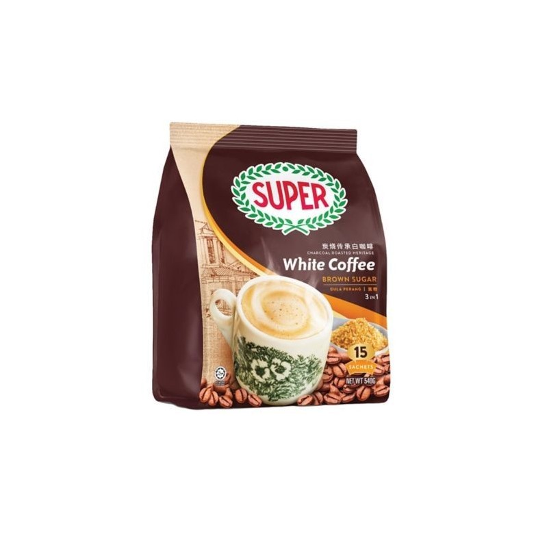 Super White Coffee Brown Sugar 3In1 (15 Sachets)